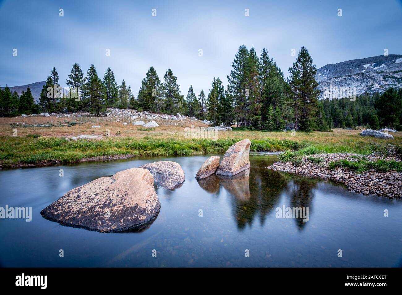 Paisaje rural, Parque Nacional Yosemite, California, Estados Unidos Foto de stock
