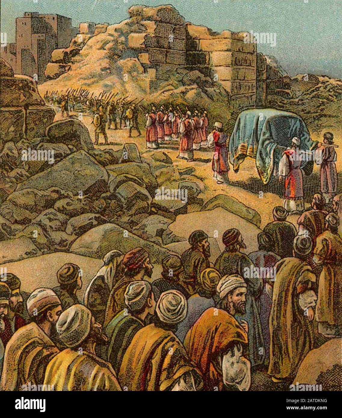 La Captura De Jericó. Por fe, los muros de Jericó cayeron, después de