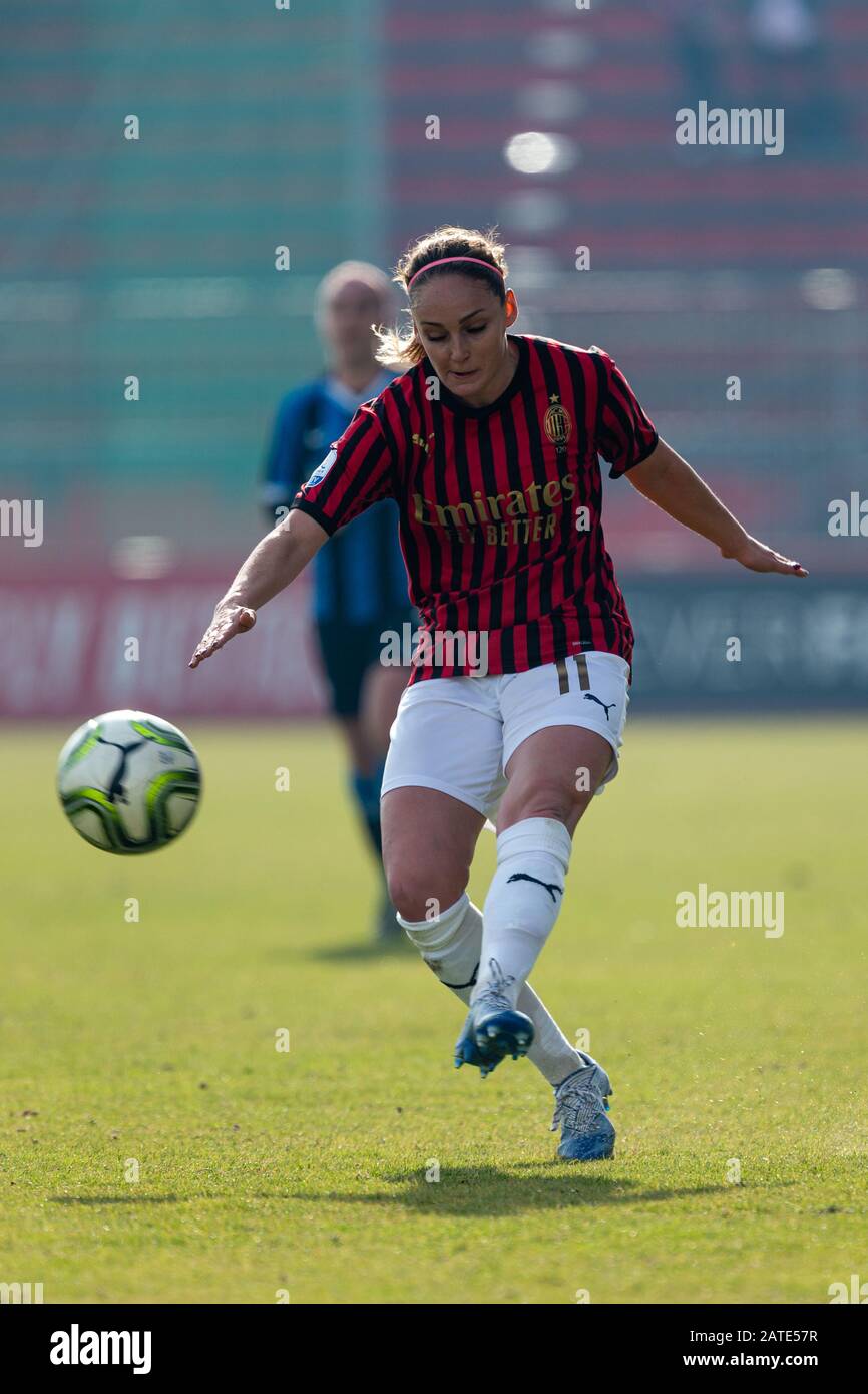 Veronica Boquete (AC Milan) and Sara Baldi (ACF Fiorentina Femminile)  during AC Milan vs ACF Fiorentina fem - Photo .LiveMedia/Francesco  Scaccianoce Stock Photo - Alamy