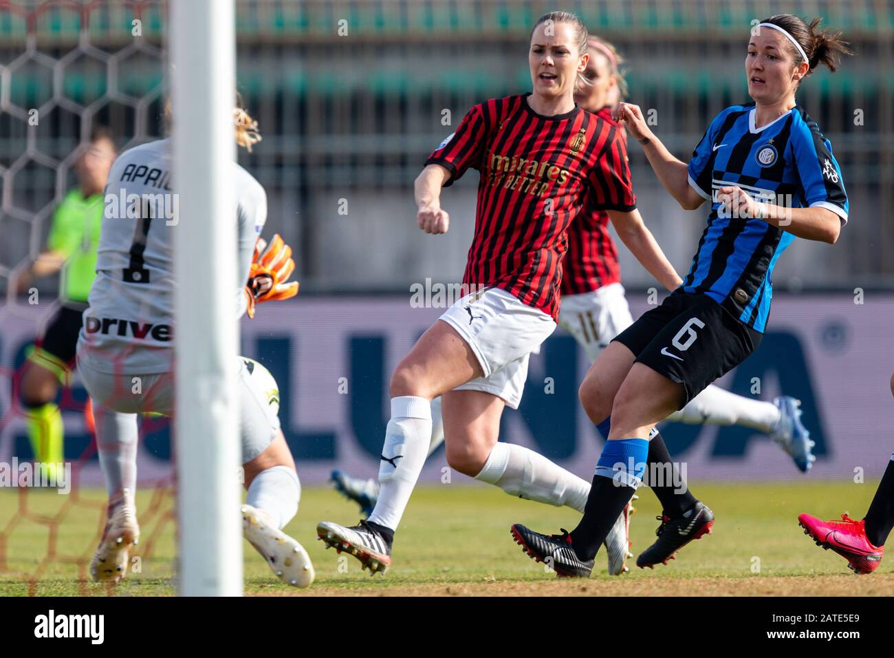 Katja Schroffenegger (ACF Fiorentina Femminile) during AC Milan vs ACF  Fiorentina femminile, Italian footba - Photo .LiveMedia/Francesco  Scaccianoce Stock Photo - Alamy