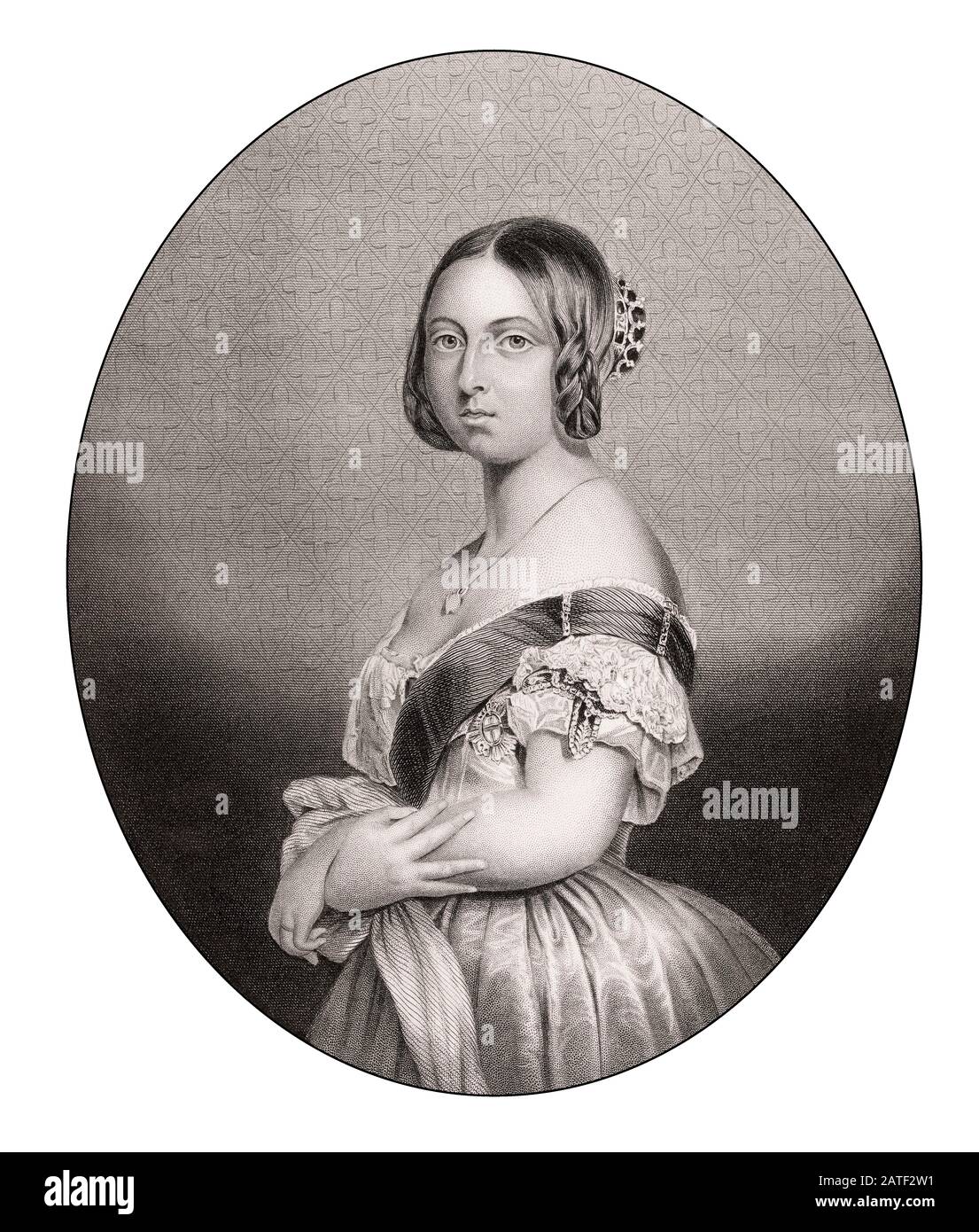 Victoria, Reina del Reino Unido de Gran Bretaña e Irlanda desde 1837 hasta 1901 Foto de stock