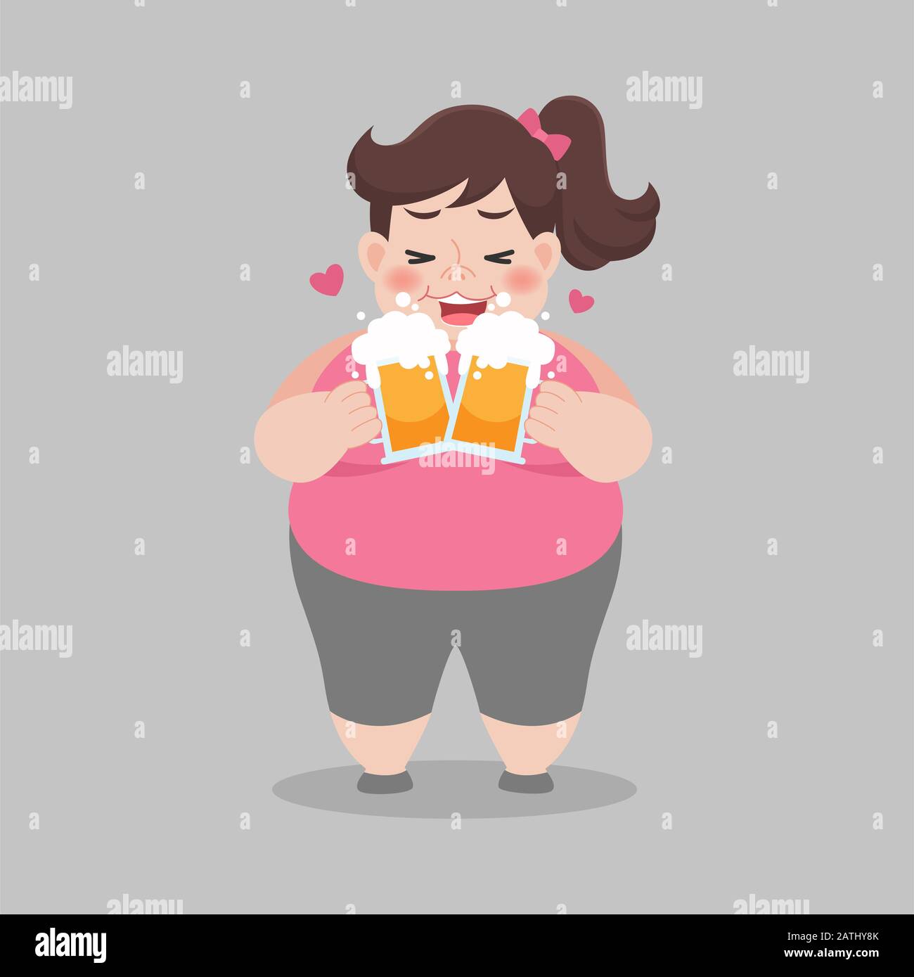 Mujer gorda con cerveza fotografías e imágenes de alta resolución Alamy