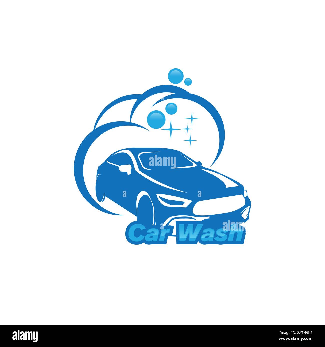 Icono de lavado de coche signo simple. Icono de lavado de coches símbolo moderno y moderno para el diseño gráfico y web Ilustración del Vector