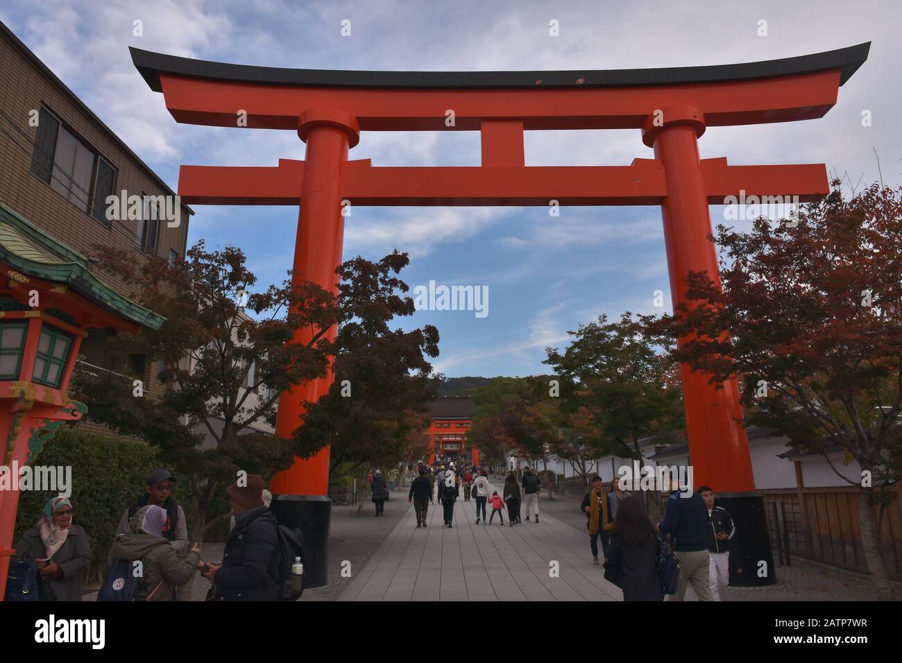 Vista Del Gran Santuario De Fushimi Inari Foto de stock