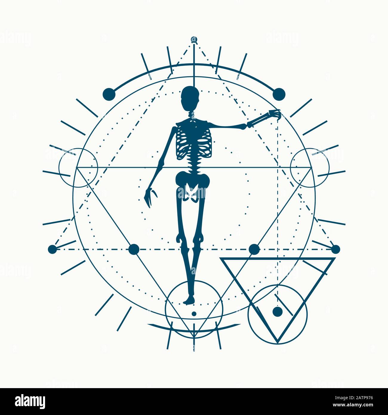 Símbolos místicos esotéricos Ilustración del Vector