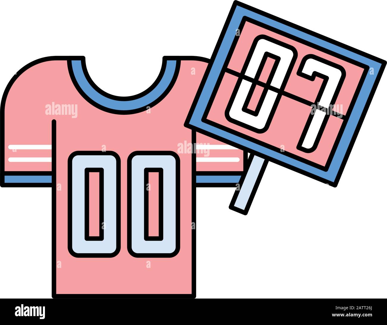 Números camiseta vectoriales de stock -