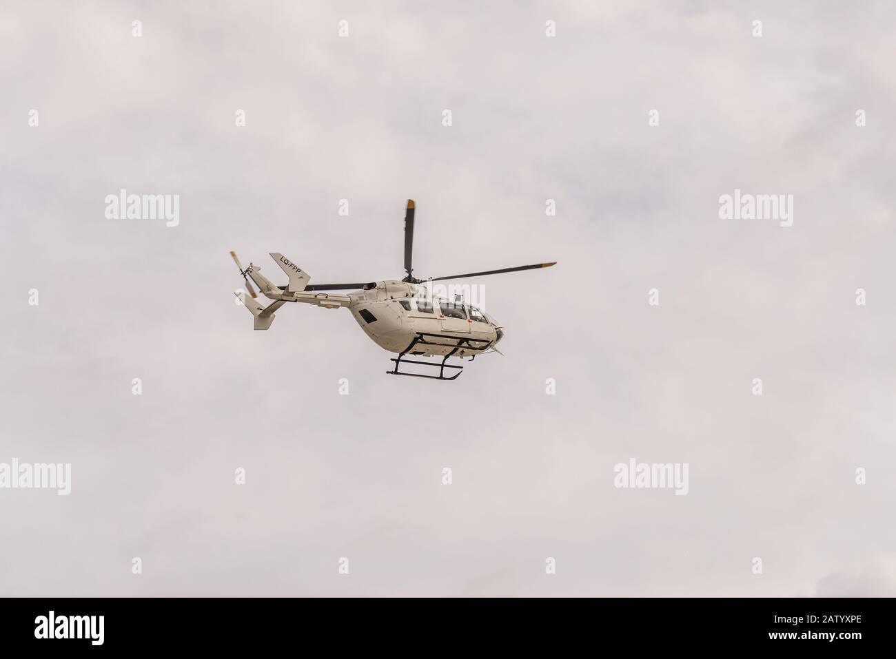 Buenos Aires, Argentina - 26 De Mayo De 2019: Helicóptero De Mauricio Macri Foto de stock