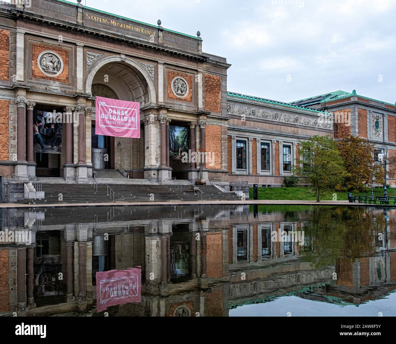 La Galería Nacional de Dinamarca, Statens Museum for Kunst, edificio de estilo renacentista italiano construido entre 1889 y 96, Copenhague Dinamarca Foto de stock