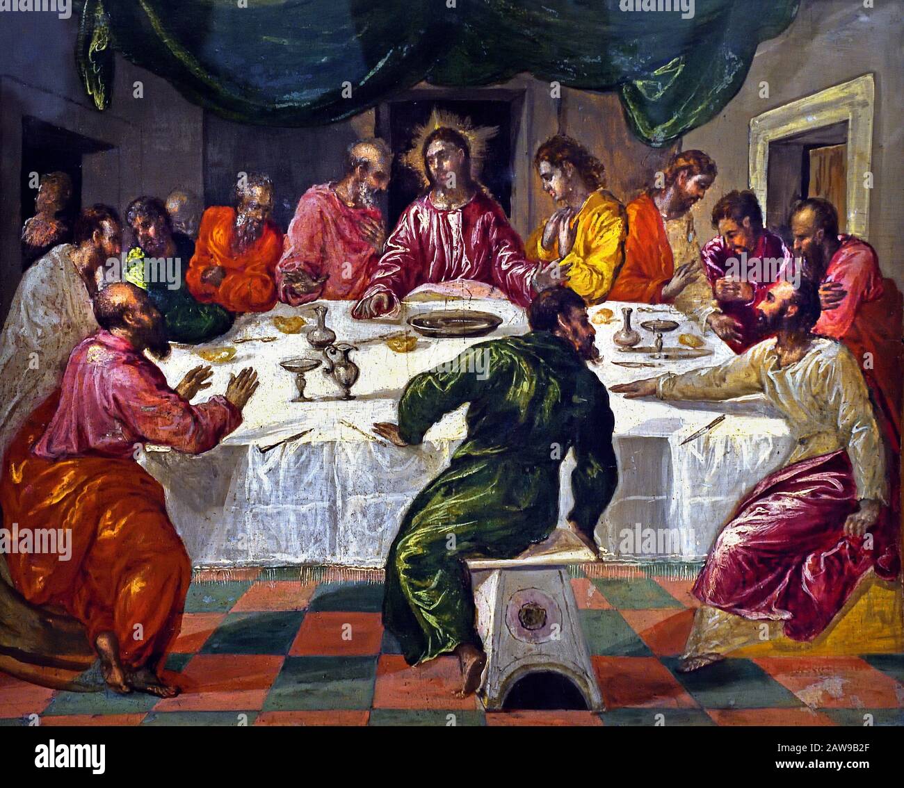 La última Cena, también conocida como la última Cena de Cristo 1568