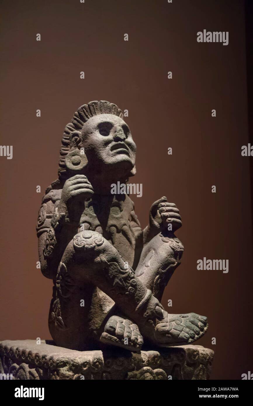 Museo de Antropología de la figurilla precolombina, Ciudad de México, México Foto de stock