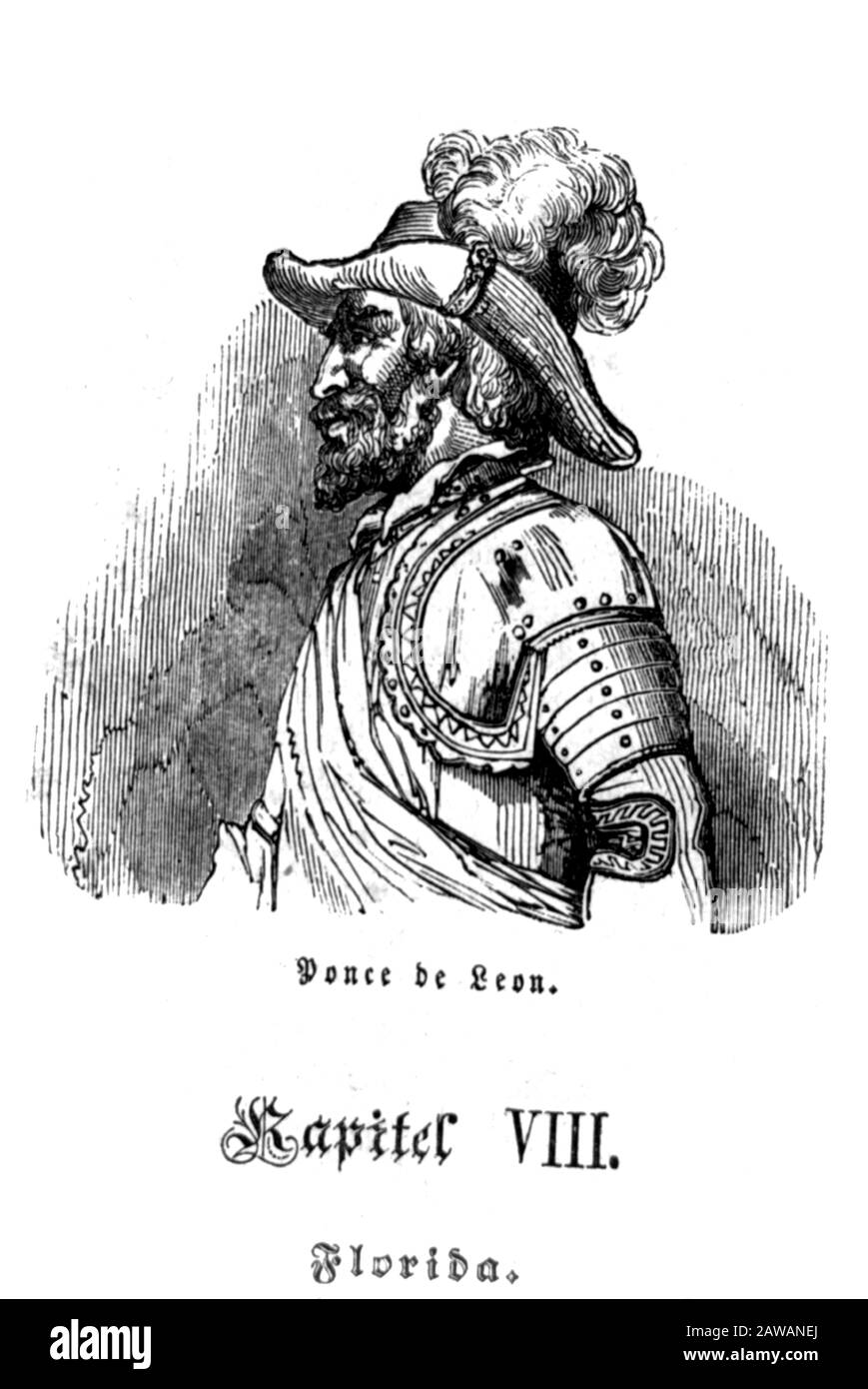 EL español JUAN PONCE DE LEÓN ( 1474 1521 ) , conquistador y explorador . Se convirtió en el