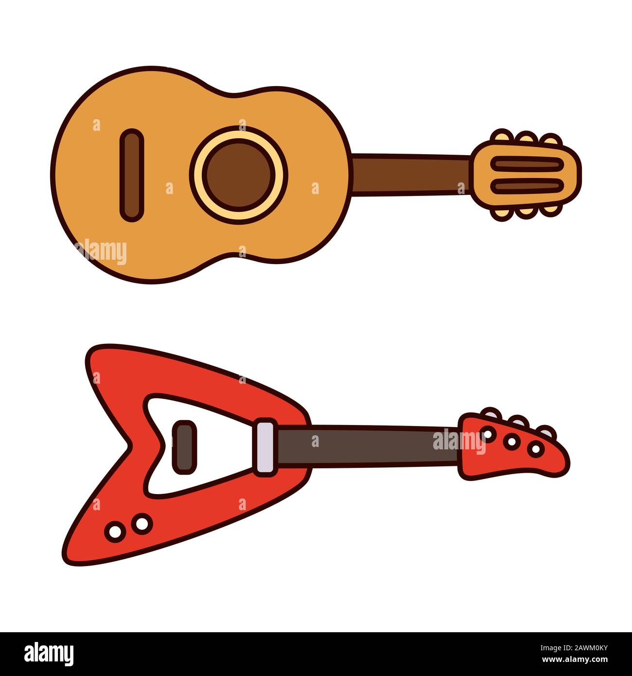 Guitarra de dibujos animados fotografías e imágenes de alta resolución -  Alamy