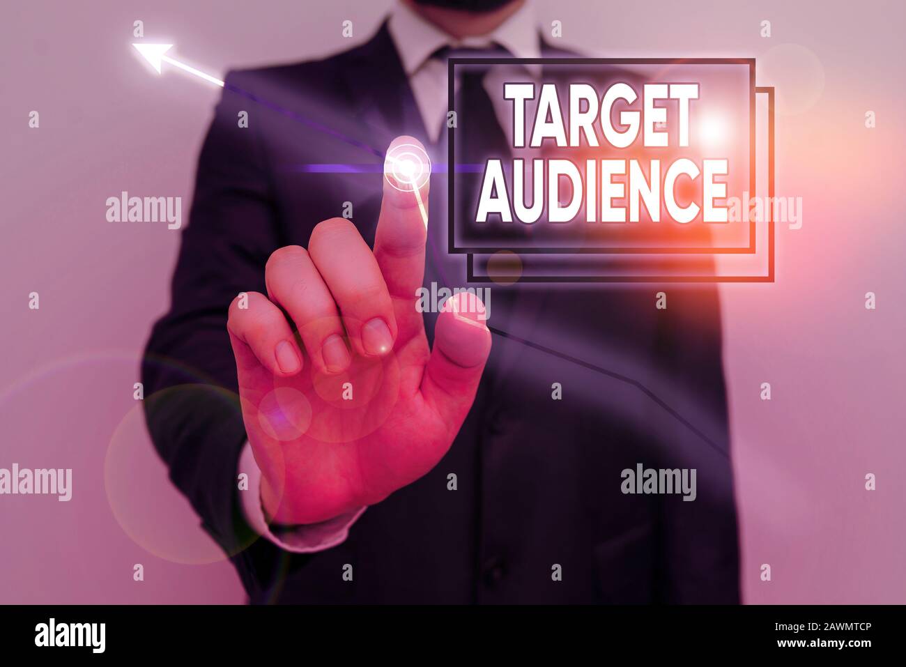 Texto De Escritura A Mano Público Objetivo. Foto conceptual