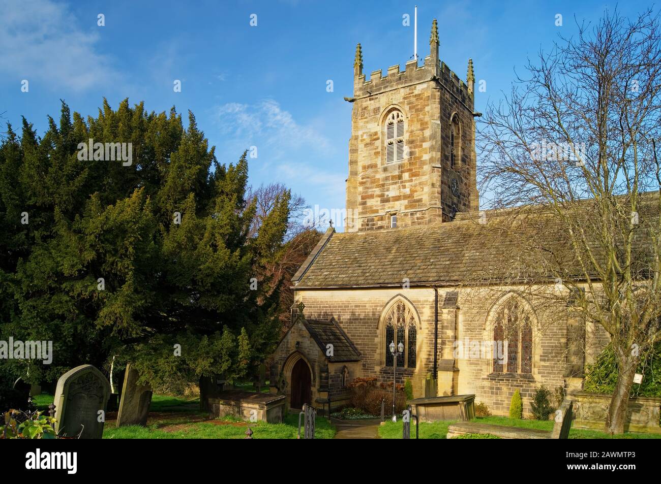 Reino Unido, South Yorkshire, Barnsley, Cawthorne, Iglesia De Todos Los Santos Foto de stock