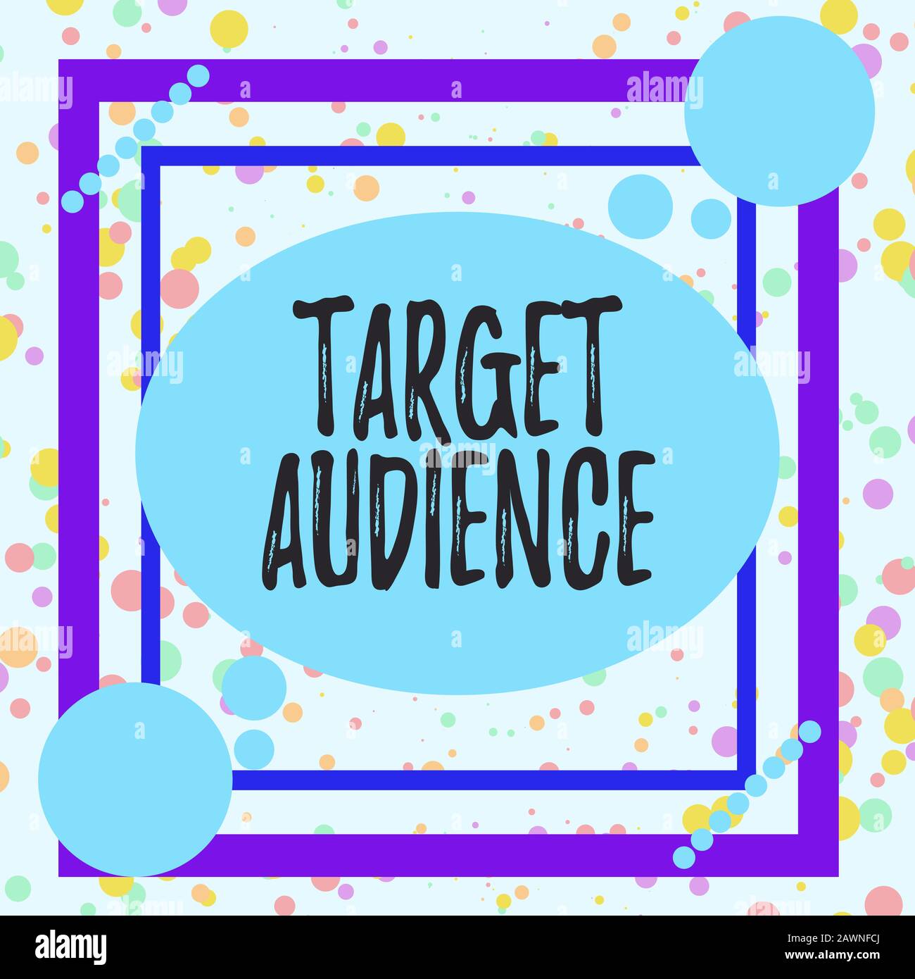 Texto De Escritura A Mano Público Objetivo. Foto conceptual