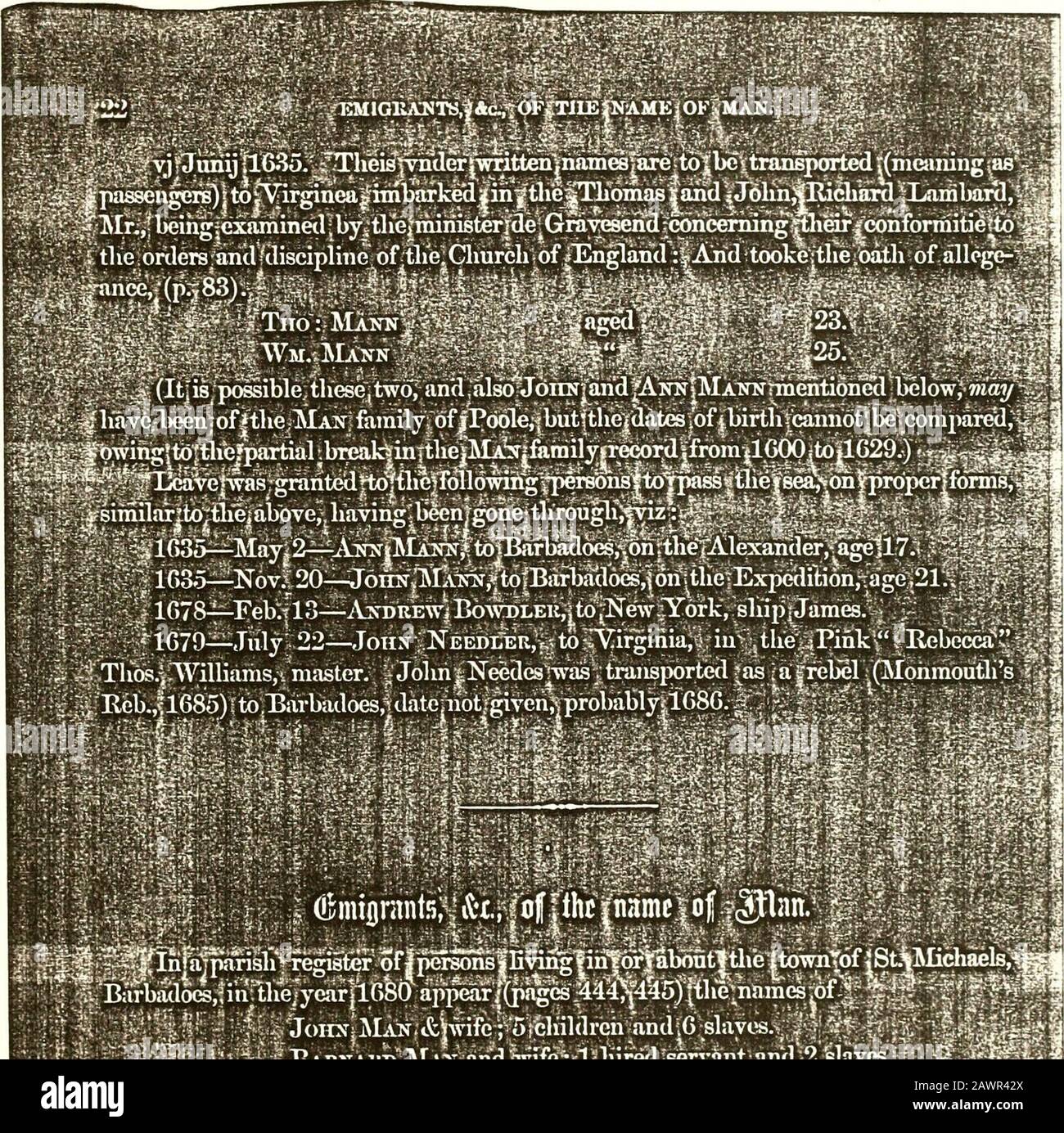 Registro de las familias Man, Needles (Nedels) y Hambleton...1495-1876 . 1.1/, En J.-Ail C 1.1 .III HllV/ij =-*. ¿Ji yp~ga? :TIIK IMST* FAMIEY|in |NEW|ENGLU>jJohni|Manu/|Genk to 1082 i,jof|3aTnaic ?le namcpvmby| : He| isfmeritiohed j como .oijieiifof jthe| encuesta ois de Eehobotli 383 Jiine 9, 1( .1M..aiidas teniendo Foto de stock