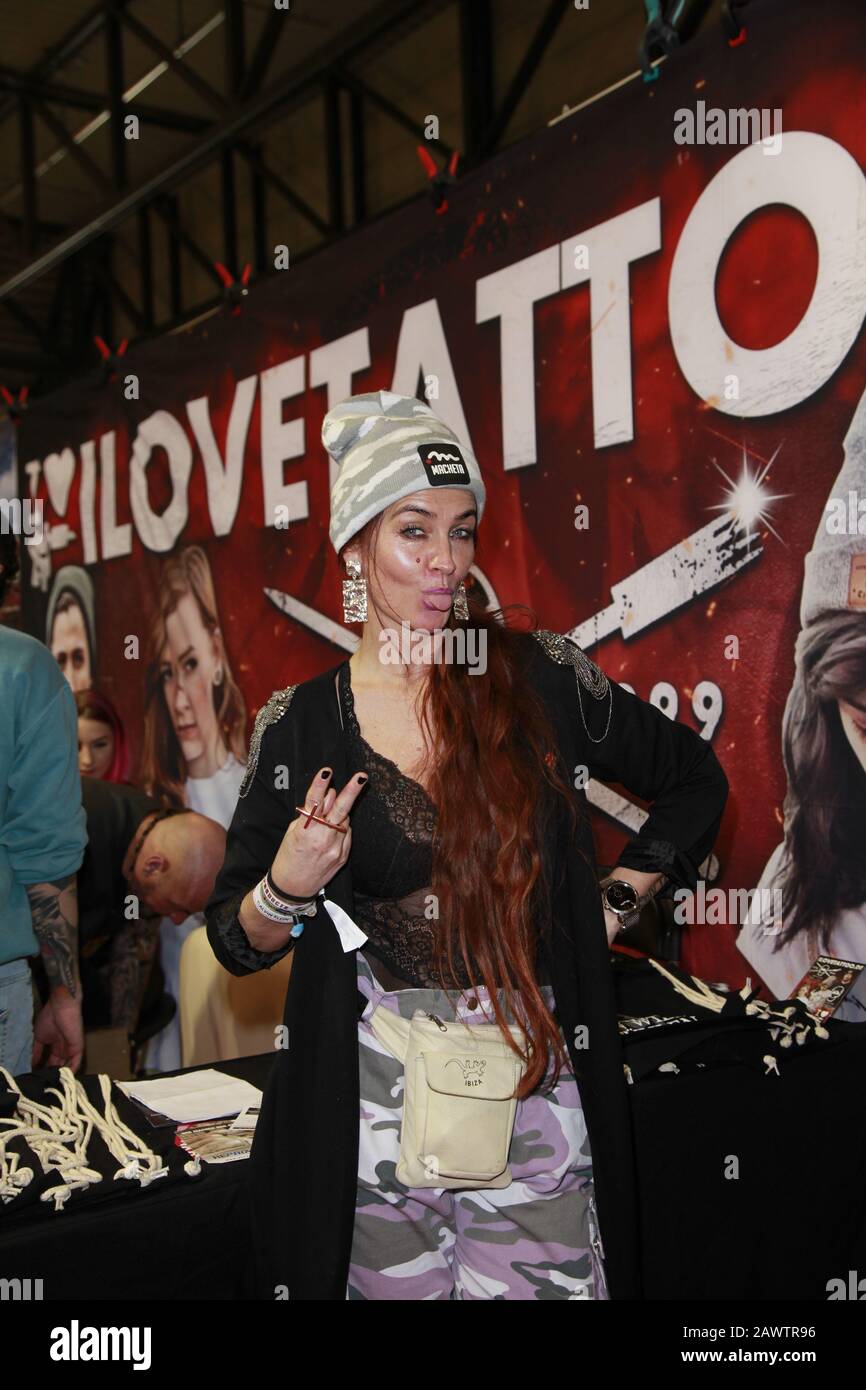 Kücki auf der Tattoo Convention in der Messehalle Dresden. Dresde, 08.02.2020 Foto de stock