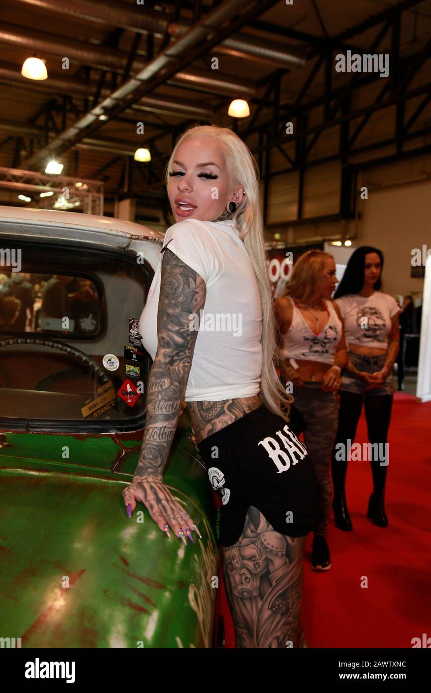 Gymgamergirl auf der Tattoo Convention in der Messehalle Dresden. Dresde, 08.02.2020 Foto de stock