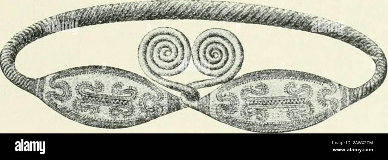 Introducción al estudio del arte prehistórico . Fig. 234.—hacha de bronce.. FG. 235.—par de bronce. Foto de stock