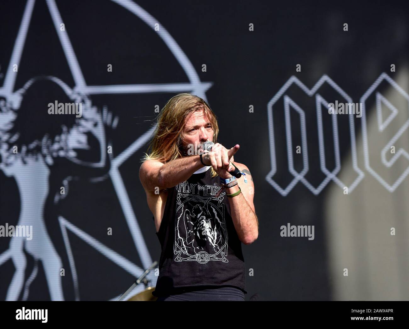 Taylor Hawkins con la banda Chevy Metal on Stage en BottleRock 2019 Foto de stock