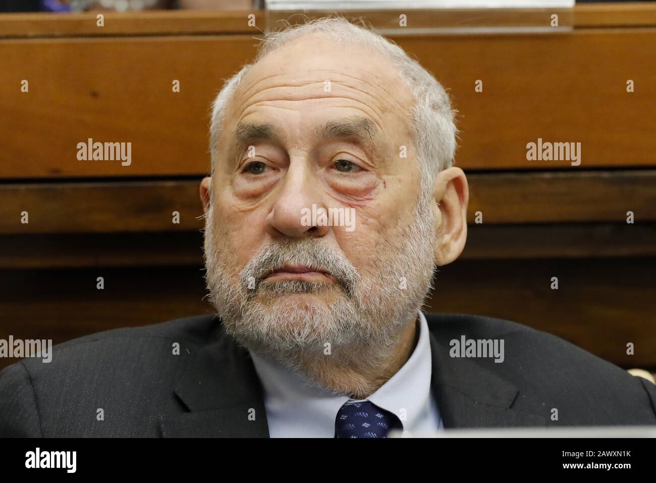Joseph Eugene Stiglitz, Economista Estadounidense Y Premio Nobel De Ciencias Económicas (2001) , Roma, Italia 05 De Febrero De 2020 Foto Remo Casilli/Sintes Foto de stock