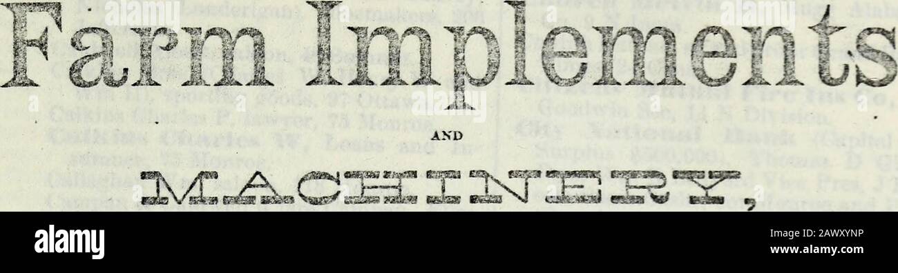 El diario del estado de Michigan y el directorio del negocio . Millard F,  berlina. 135 W Bridge.Bucklev Nellie, milliner, 85 Monroe.Buliard Byron J.  Stencils, 21 Pearl.Buliock Ransom D, mu.-sic dealer. 99