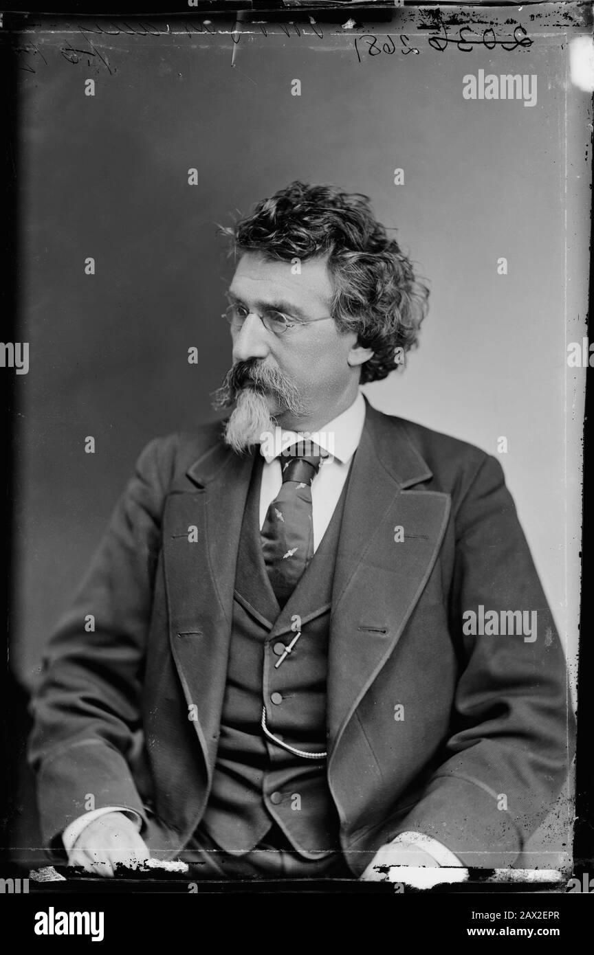 1875 CA , USA : el fotógrafo americano MATHEW B. BRADY (ca. 1822 ‚Äì 1896  ), autorretrato . fue uno de los fotógrafos estadounidenses más famosos del siglo  XIX, más conocido por