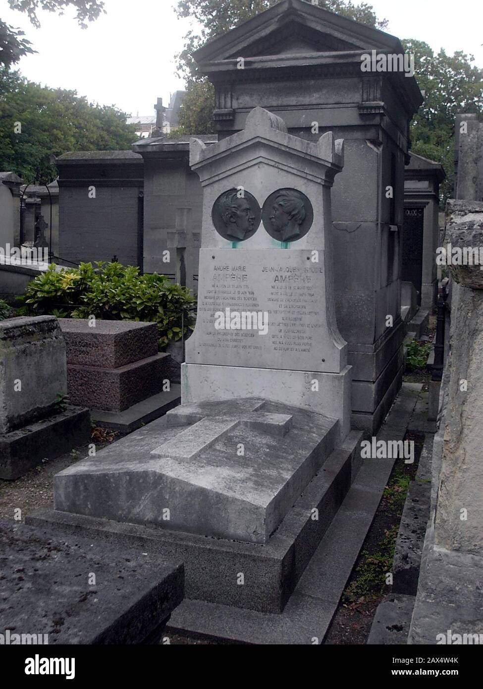 "Inglés la tumba de AndréMarie Ampère; fotografía personal desde