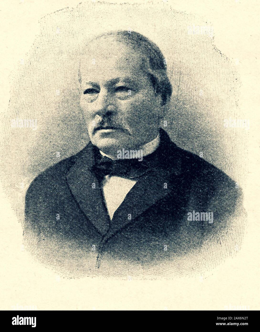 Gustav Freytag , novelista y dramaturgo alemán. Foto de stock