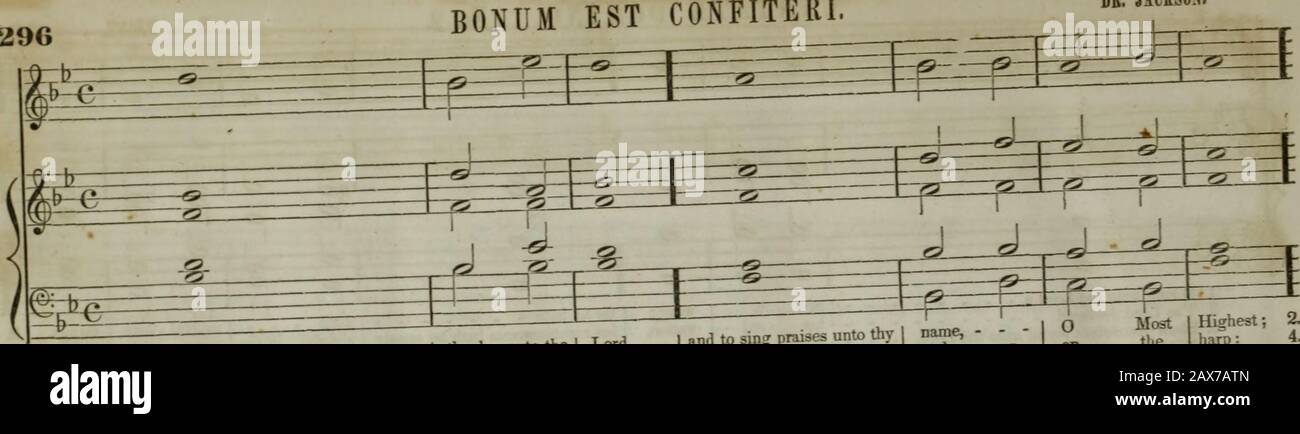 Colección de música de iglesia de la Boston Musical Education Society : compuesta de canciones originales de salmo e himno, piezas selectas, cantos, &c.; incluyendo composiciones adaptadas al servicio de la Iglesia Episcopal Protestante. Song;vation,lands;shawms, Lord; son, para él tiene --------- - su justicia ha abierto, re - -- -- -- -- - o mostraos gozosos be-- - para él -------- showedjoice, -por delante en la maravíllida de thetothe - ioussight de they giveLord el judgeHo - las cosas. 2. pagano. 4. gracias. 6. Rey. 8. tierra. 10. Ghost; 12. I A A A A m Con su propia mano derecha, y con su - - - ho He Foto de stock