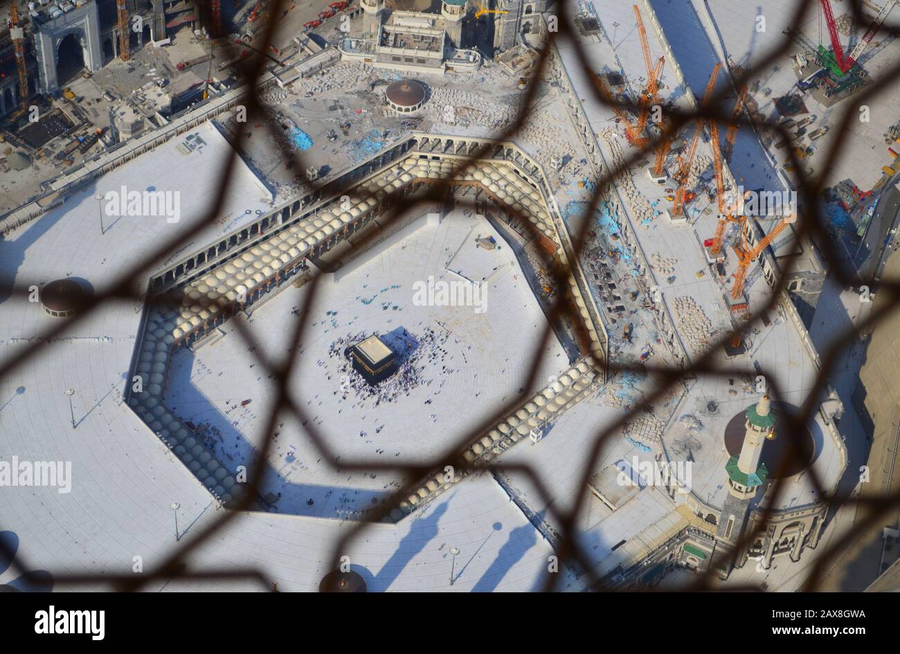 Vista aérea de la Meca Foto de stock