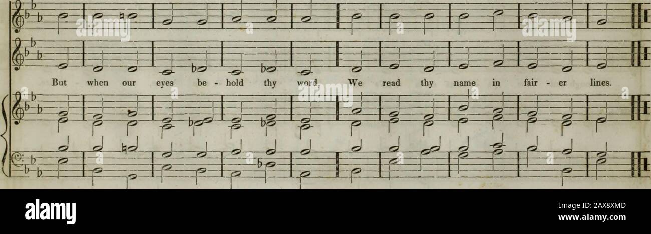Colección de música de iglesia de la Boston Musical Education Society : compuesta por canciones originales de salmo e himno, piezas selectas, cantos, &c.; incluyendo composiciones adaptadas al servicio de la Iglesia Episcopal Protestante . Foto de stock