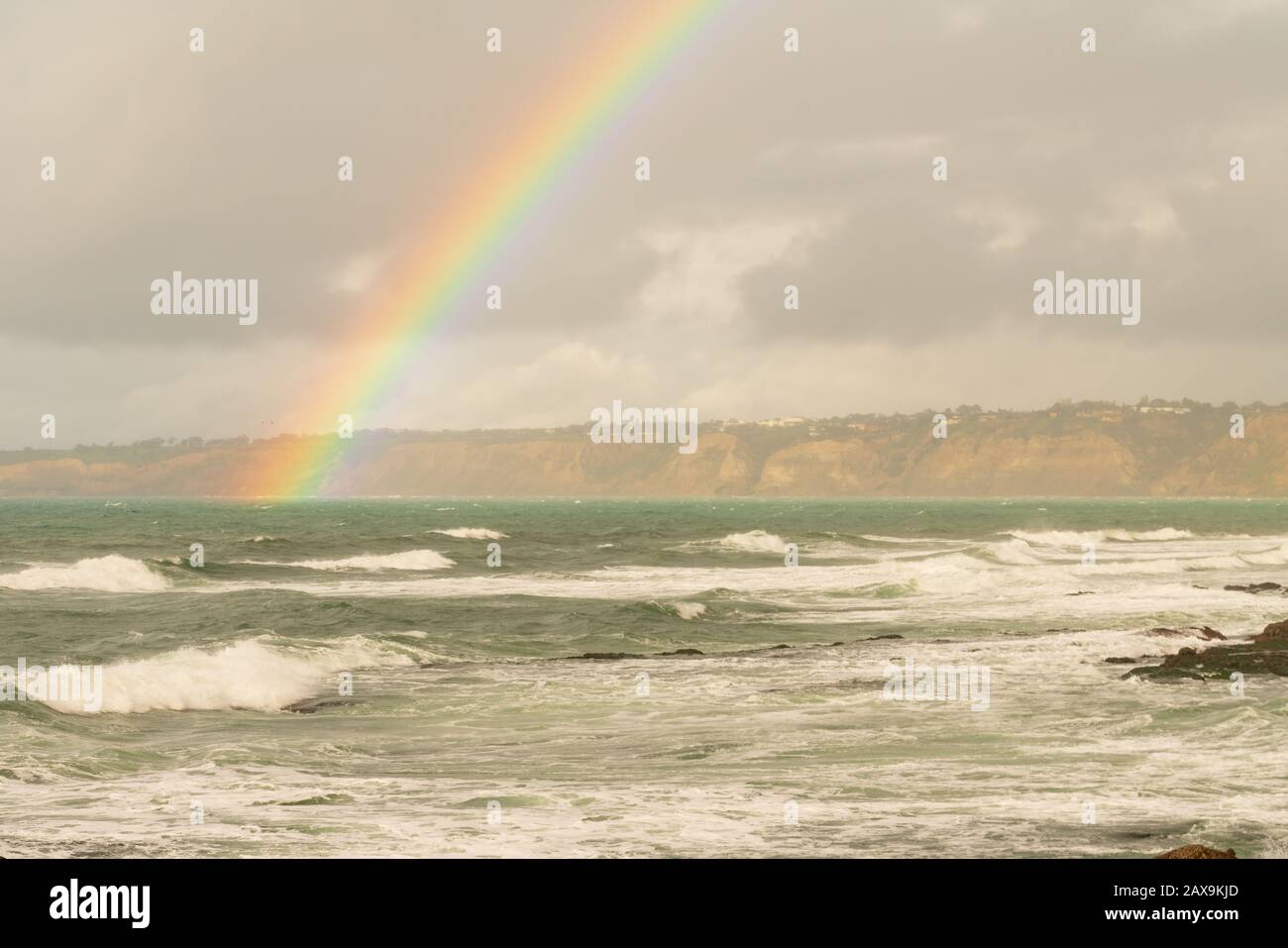 La Jolla California Arco Iris Foto de stock