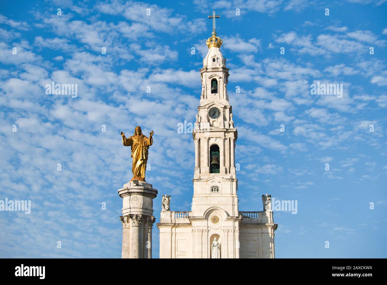 El Santuario De Fátima Y El Destino De Peregrinación En Portugal Foto de stock