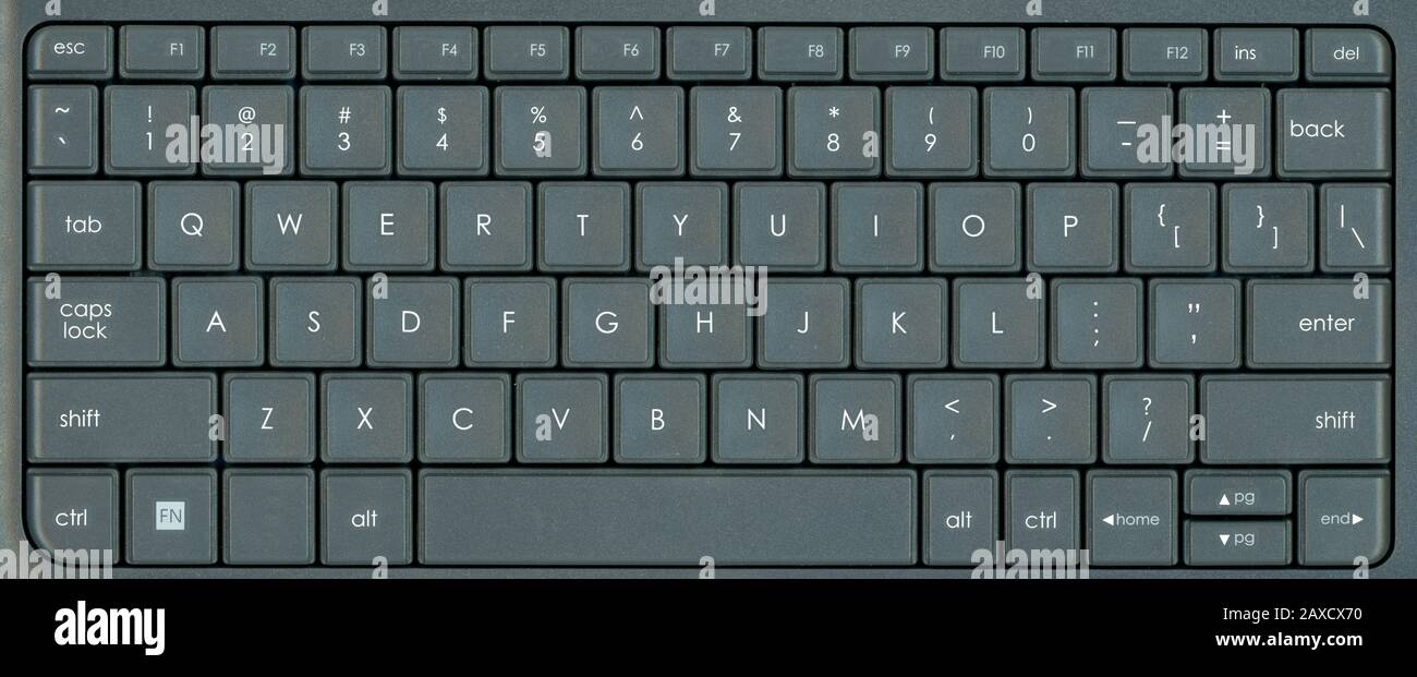 teclado qwerty americano estándar para un ordenador personal Fotografía de  stock - Alamy