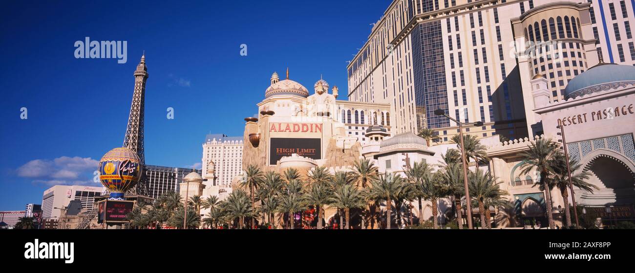 Hotel en una ciudad, Aladdin Resort And Casino, The Strip, las Vegas, Nevada, Estados Unidos Foto de stock