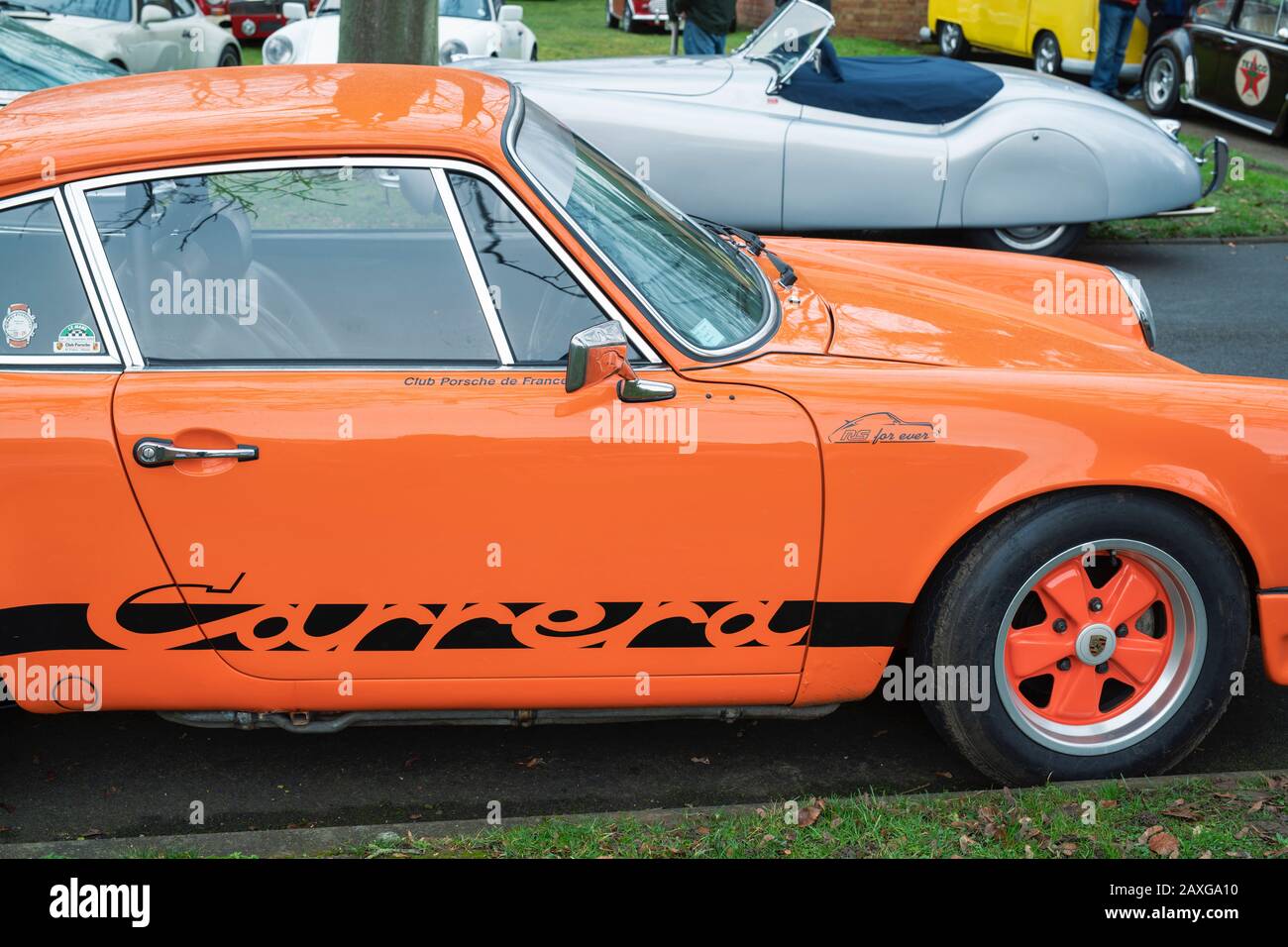 1972 Porsche 911 Carrera Coupé coche en Bicester patrimonio centro de eventos de los domingos scramble. Bicester, Oxfordshire, Inglaterra Foto de stock