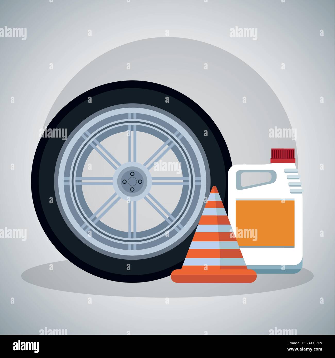 Piezas De Automóvil, Motor, Neumáticos Y Herramientas Del Coche Ilustración  del Vector - Ilustración de gasolina, transporte: 128316490
