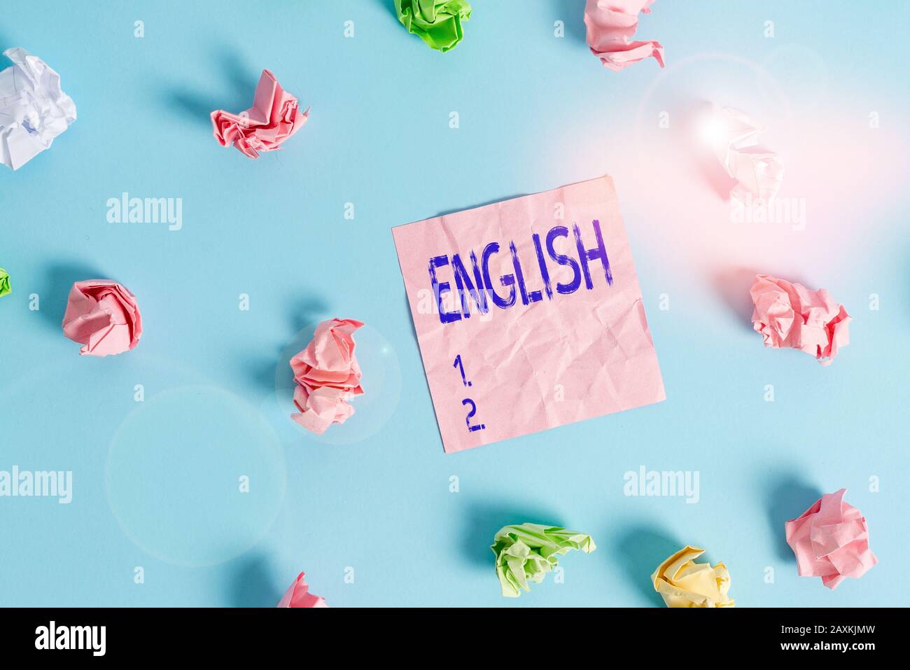 Texto de escritura a mano Inglés. Foto conceptual relacionada con