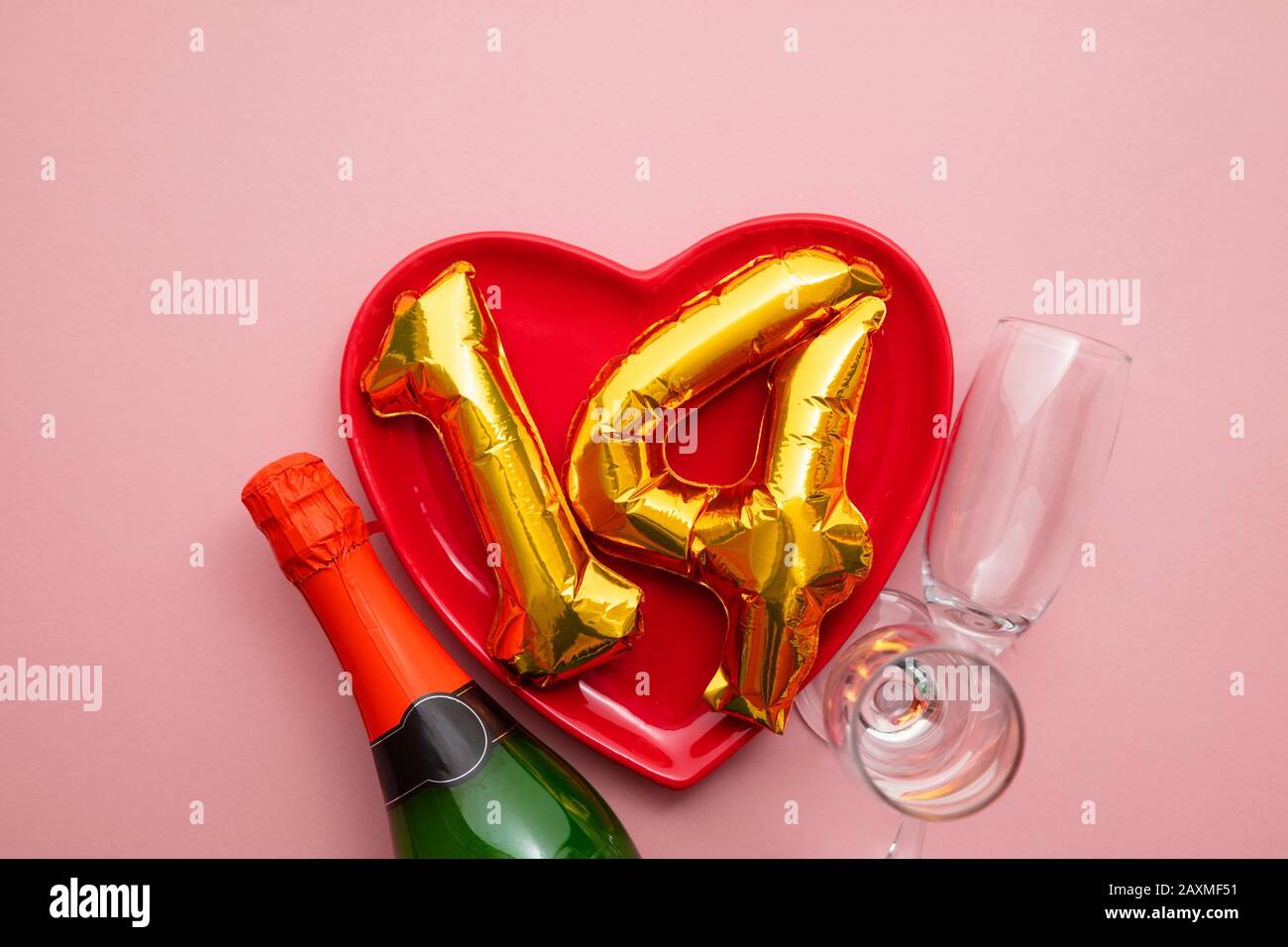 14 de febrero romántico día de San Valentín fondo Foto de stock
