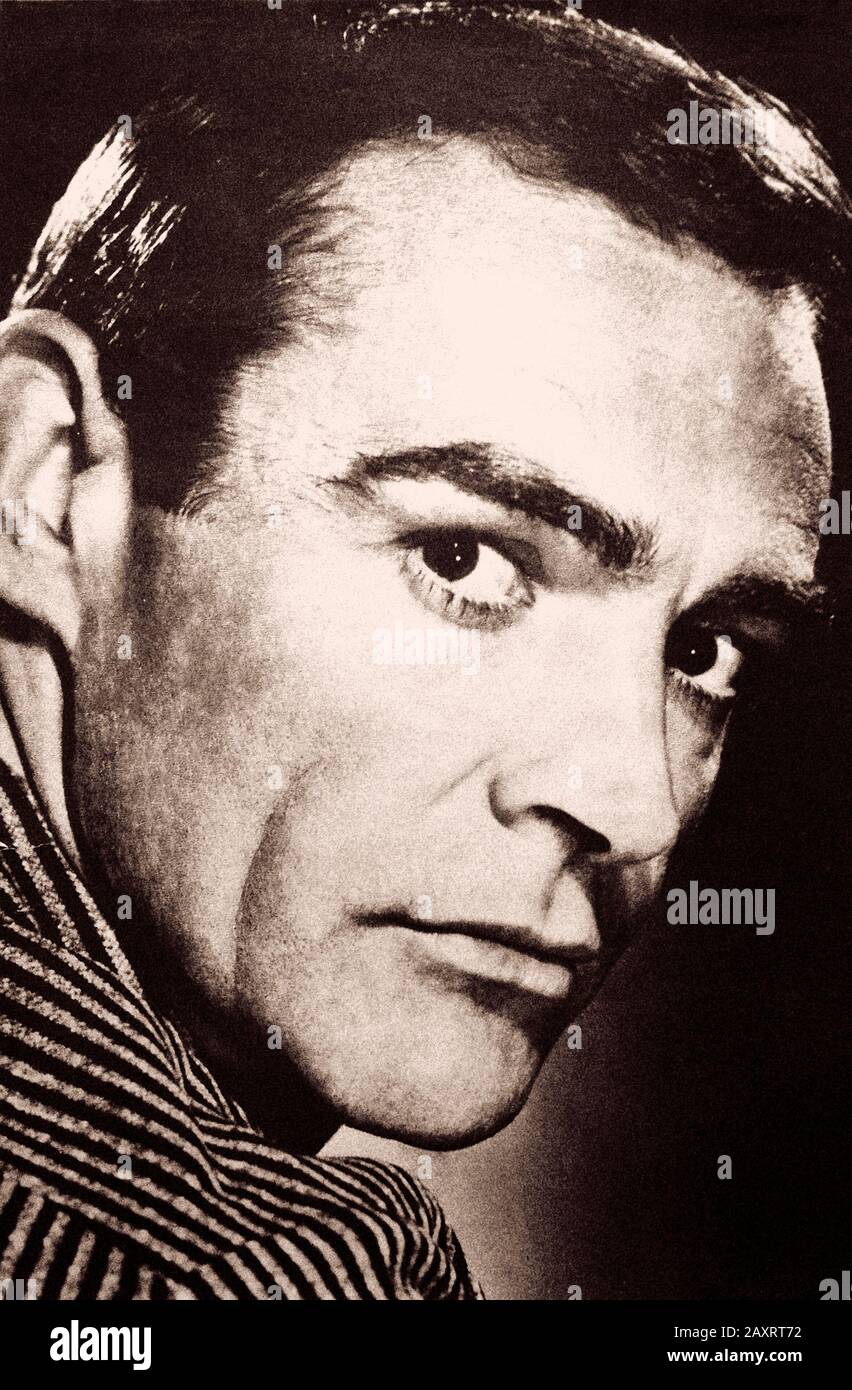 Retrato De Sean Connery Foto de stock