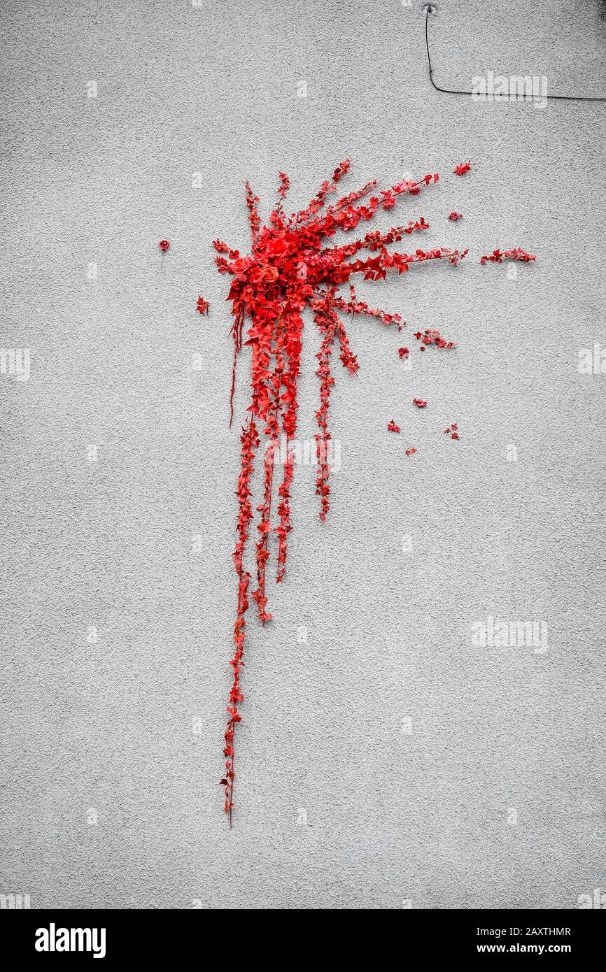 Una nueva obra de arte al lado de una casa en Marsh Lane, Barton Hill