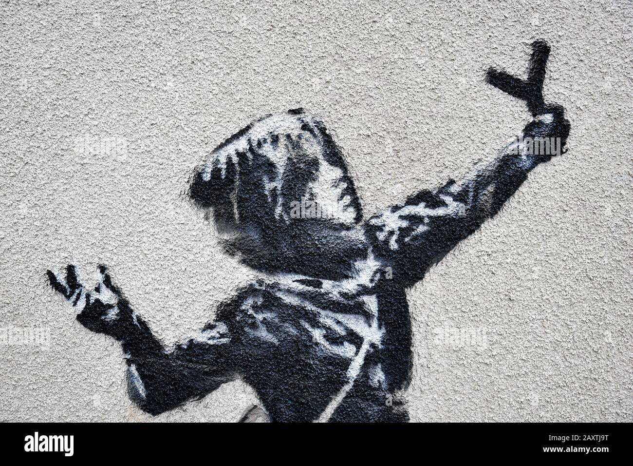 Una nueva obra de arte al lado de una casa en Marsh Lane, Barton Hill