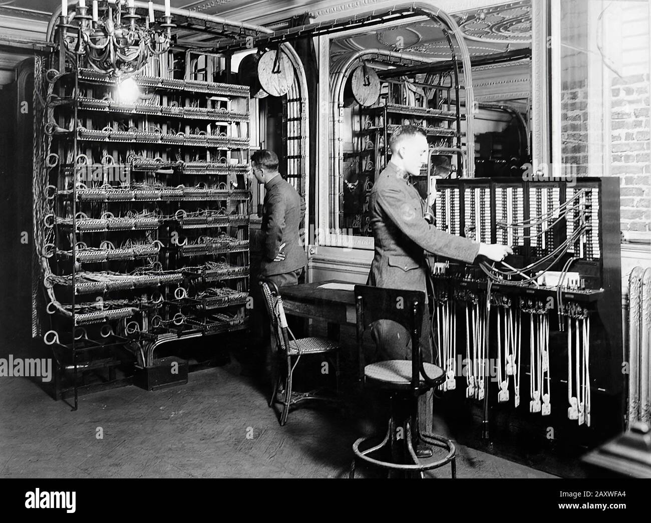 La tecnología y las armas de la Primera Guerra Mundial, 1914-1918 Foto de stock