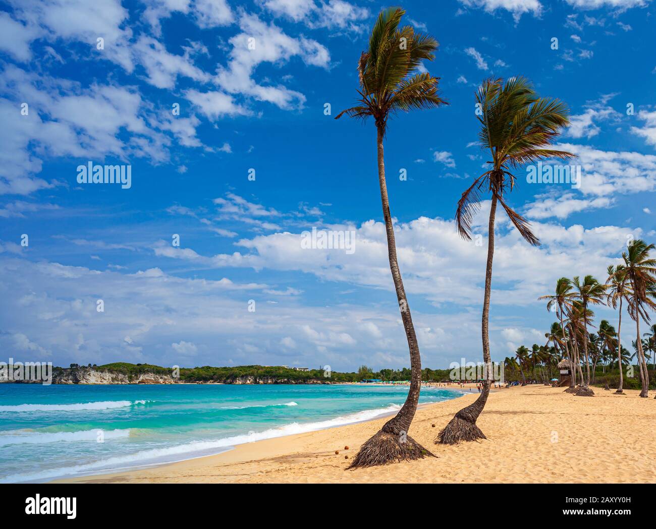 Playa De Macao, República Dominicana. Foto de stock