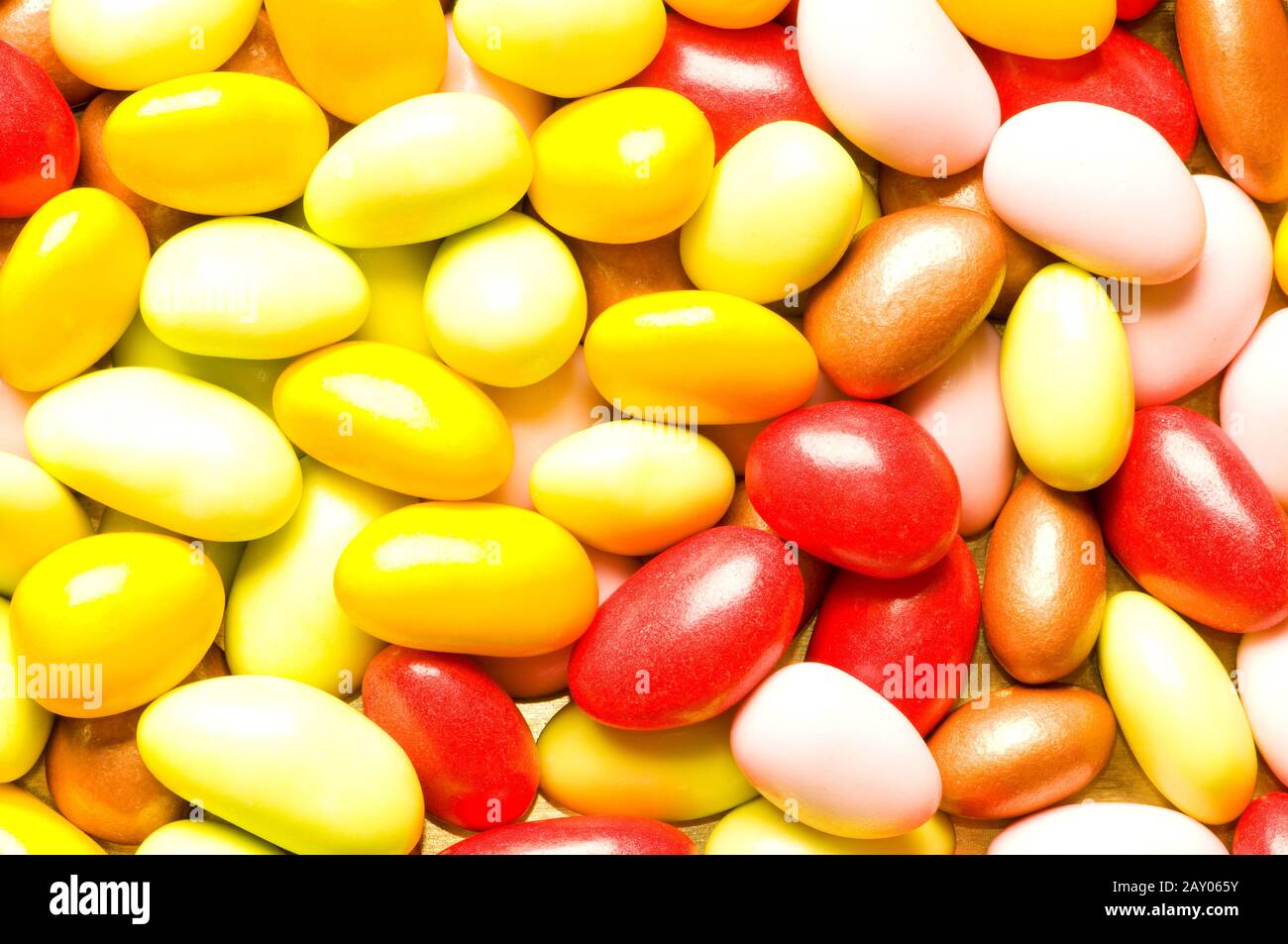 Antecedentes de hecho muchos coloridos Jelly Beans Foto de stock