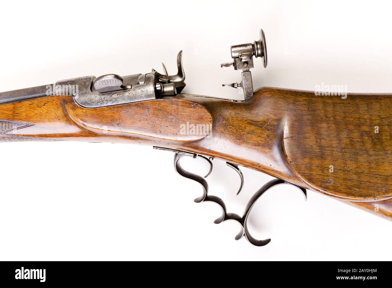 Rifle Werndl de apoyo al blanco calibre 1876 9mm - pistola Werndl 1876 Foto de stock