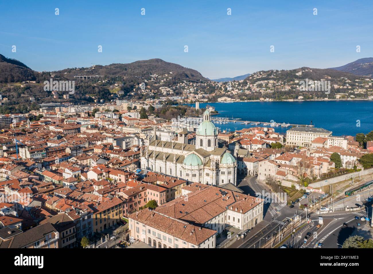 Ciudad de Como, Italia. Vistas panorámicas Foto de stock