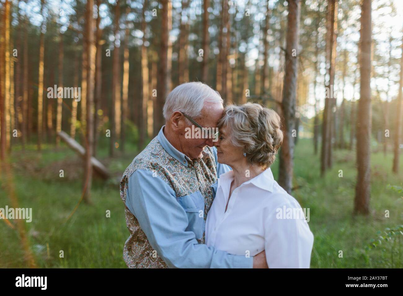 La pareja Senior Foto de stock
