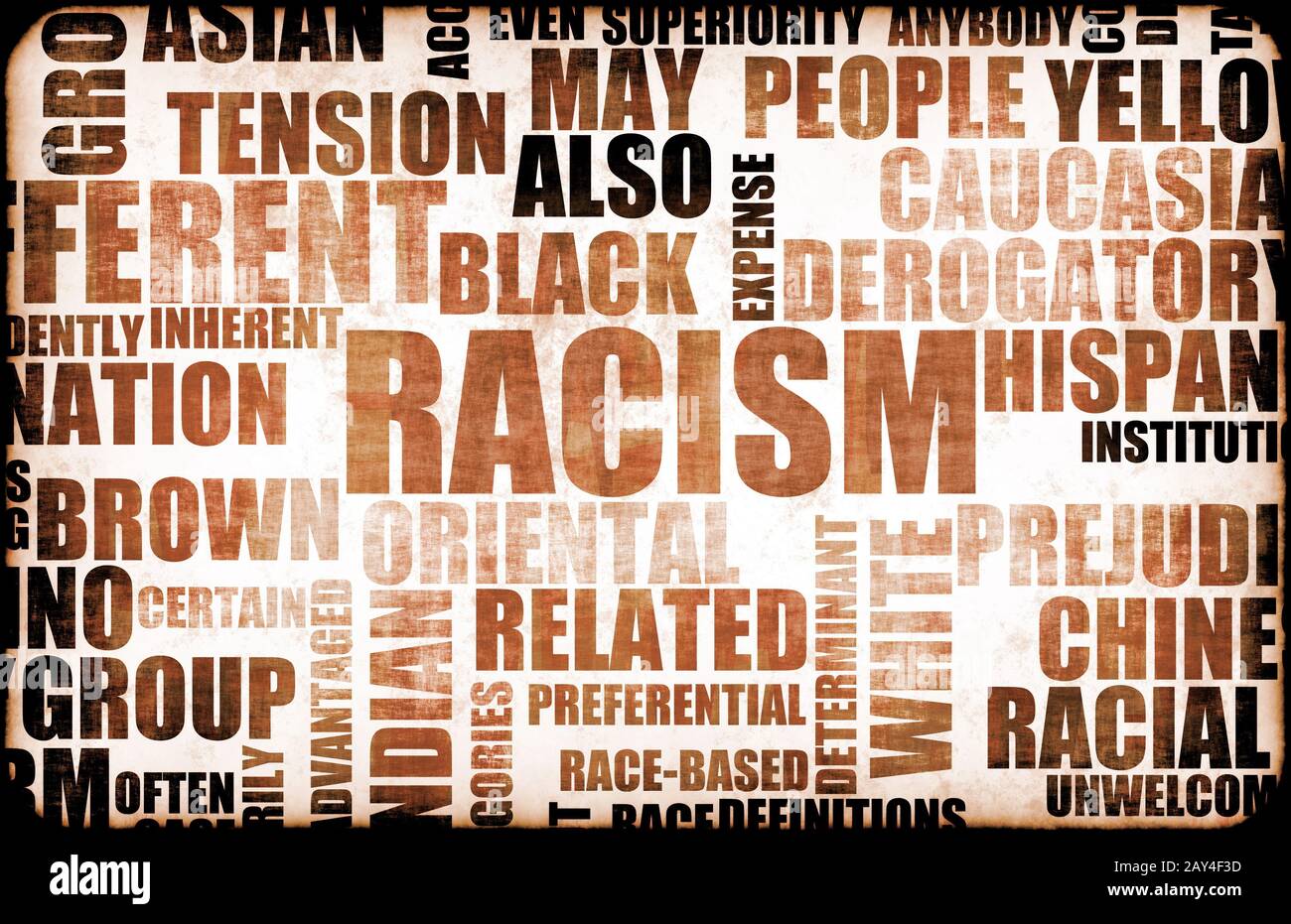 Racismo Foto de stock